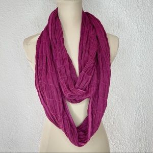 Infinity Purple Scarf Wrinkled
